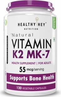 HealthyHey Nutrition Vitamin K2-MK7-100% Vegetarian Source - Support Bone Health- 55 mcg