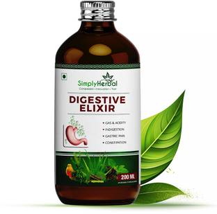 Simply Herbal Digestive Syrup, Tonic Enriched With 37 Digestion Enzymes for Acidity & Bloating