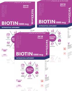 ZAISPAS Biotin 10000 mcg Maximum Strength For Hair Growth ,Skin & Nails for Men & Women