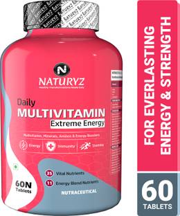 NATURYZ Daily Multivitamin Extreme Energy with 35 Nutrients and 11 Energy Blend