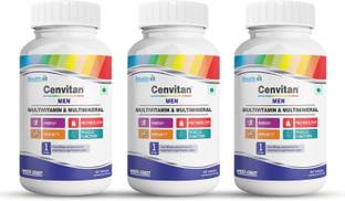 HealthVit Cenvitan Men Multivitamin & Multimineral for Immunity - 60 Tablets (Pack of 3)