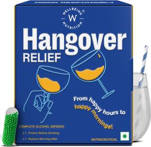 Wellbeing Nutrition Hangover Relief Liver Support, Rapid Hydration, Faster Recovery Capsule & Sachet