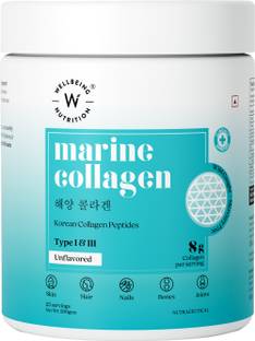 Wellbeing Nutrition Pure Korean Marine Collagen Powder|Supports Healthy Skin, Hair,Nails,Bone-200g
