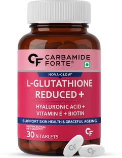 CARBAMIDE FORTE Glutathione Skin Glow tablets 500mg with Vitamin C from Amla Extract & Biotin