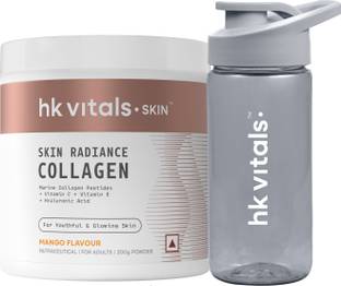 HEALTHKART Skin Radiance Collagen Supplement, Mango with Sipper