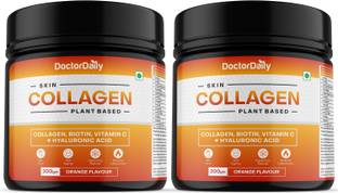DOCTOR DAILY Plant Based Skin Collagen Booster with Hyaluronic acid for Anti-aging, Orange