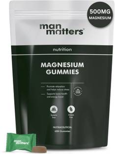 Man Matters 500mg Magnesium Glycinate Gummies |Helps Improve Sleep Quality &Muscle Functions