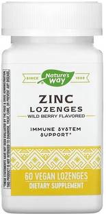 Nature's Way Zinc Lozenges, Wild Berry Flavored, 60 Vegan Lozenges