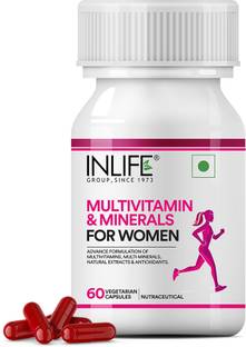 INLIFE Multivitamins & Minerals Antioxidants for Women Daily Formula Vitamins Supplement