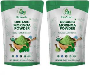 BIOANSH Moringa Powder (Pack of 2) Good for Immunity, Digestion, Skincare & Haircare