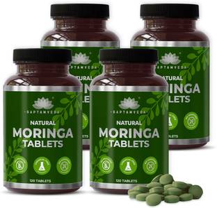Saptamveda Organic Moringa Tablets | Organic Superfood | Natural Multi-Vitamin | Protein Rich