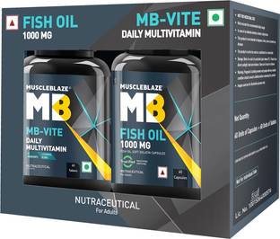 MUSCLEBLAZE MB- Vite & Fish Oil 1000mg Combo Pack