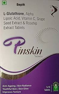 Sepik L-Glutathione 600mg Alpha Lipoic Acid,Vit C,Grape Seed Extract,Rosehip Extract
