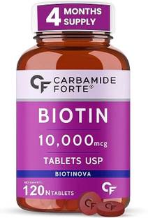 CARBAMIDE FORTE Biotin tablets 10000 mcg, Biotin for Hair Growth Tablets