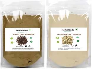 HERBALDUDE Sivalingi & Putrajivak Seed Powder Putrajevak Shivlingi Beej Putrijivak 2 x 25 g