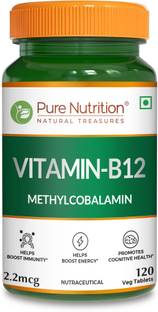 Pure Nutrition Vitamin B12(Methylcobalamin)1500mcg Boosts Energy & Improves Brain Health