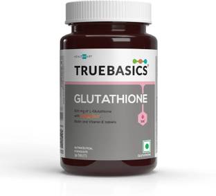 TRUEBASICS Glutathione with Biotin, Vitamin C and E, For Clear Skin