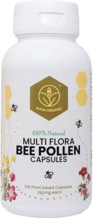 Shiva Organic Multi Flora Bee Pollen 750 mg - 100 Capsules