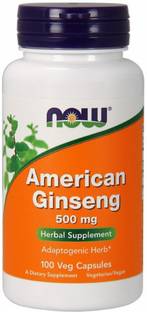 Now Foods merican Ginseng, 500 mg, 100 Caps