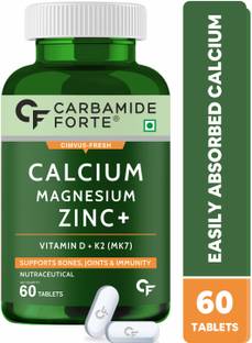 CARBAMIDE FORTE Calcium Magnesium Zinc Tablets for Women & Men | Bone Health Supplement