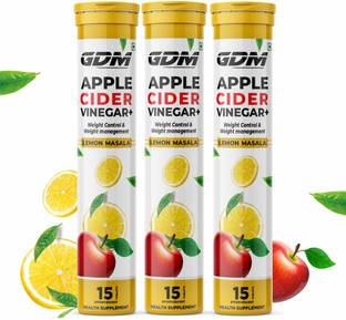 gdm nutraceuticals llp Apple Cider Vinegar+ 45 Effervescent Tablets - Lemon Masala Flavor