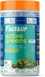FAST&UP Active Greens-Detox,Antioxidant,Supergreens with No Added Sugar, Digestion