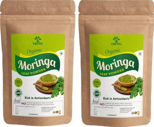 Trivang Organic Moringa Leaf Powder 100g (Pack of 2) For Weight Loss, Powerful Vitamins