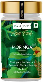 Kapiva Moringa Capsules - Made from Drumstick Leaf & Fruits ( 60 Caps, 500mg each )