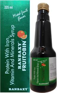 FRUITOBIN SYRUP WITH PROTEIN,IRON & VITAMINS FOR BRAIN,MENTAL HEALTH,GENERAL WELLNESS
