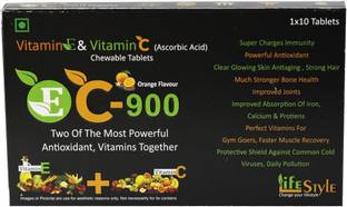 EC900 Vitamin E & Vitamin C Chewable Tablets With Orange Flavour