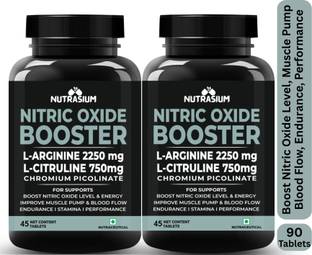 NUTRASIUM Nitric Oxide Booster L-Arginine 2250 mg L-Citruline 750mg,Boost Energy & Stamina