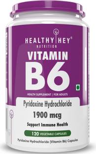 HealthyHey Nutrition Vitamin B6 Pyridoxine - Veg. Capsules