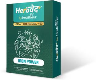 Herbved by Healthians Iron Supplement for Men & Women|Herbal Hemoglobin Level Booster Tablet