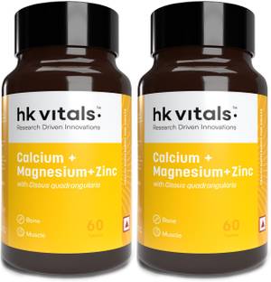 HEALTHKART Vitals Calcium+Magnesium+Zinc & Vitamin D3, Bone Health