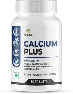 Wel-Ark Calcium Plus Non-GMO Bone & Muscle Support Supplement With Magnesium