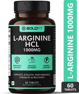 BOLDFIT L Arginine 1000mg Supplement, Nitric Oxide Supplement for Muscle Growth