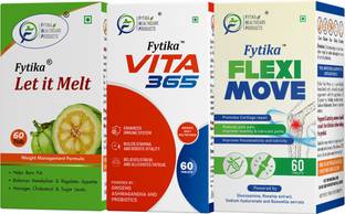 FYTIKA HEALTHCARE PRODUCTS Let It Melt + Vita 365 + Flexi Move - Combo Pack