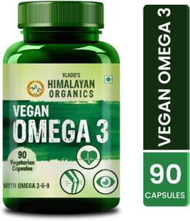Vlado's Himalayan Organics Omega 3 6 9 Vegan Natural Nutrition Supplement - 90 Capsules