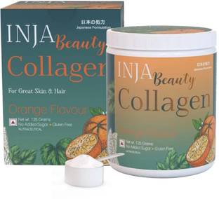 INJA Beauty Collagen Powder - For Beauty, Fitness, Health & Wellness, Orange