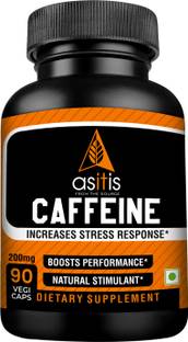 AS-IT-IS Nutrition Caffeine 200mg per serving, 90 Capsules | Boosts Energy, Endurance & Focus