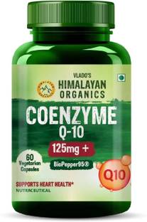 Vlado's Himalayan Organics CoQ10 -125mg With BioPepper - 5mg , Support Healthy Heart Boost Energy