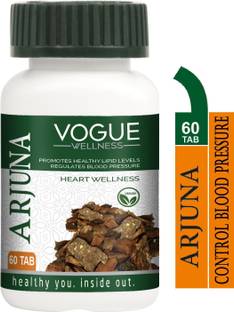 Vogue Wellness Arjuna Tablets For Healthy heart, Regulates Blood Pressure