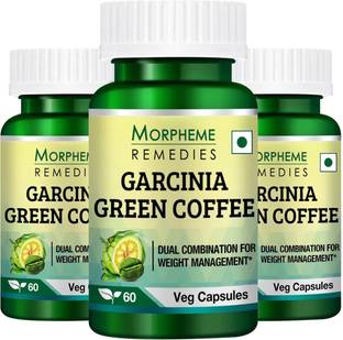 Morpheme Remedies Garcinia Green Coffee 500mg Extract (Pack of 3)
