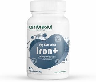Ambrosial Iron Tablets High Strength 25mg| Iron Supplement for Women & Men
