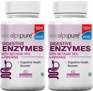 ALPSPURE Digestive Enzymes Supplement Multi-Enzyme Complex For Better Digestive Support