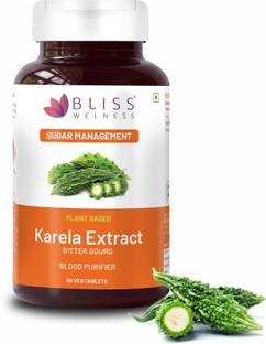 Bliss Welness Pure Karela Extract (Bitter Melon) 1000 mg Blood Purifier Metabolic Wellness