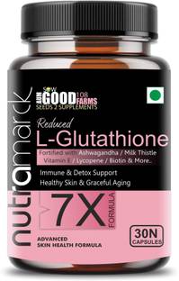 NUTRAMARCK L-Glutathione 7X Reduced Capsules for Radiant Skin & Liver Detox