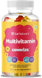 La Natures Multivitamin Gummies with Essential Vitamins A,C,D,E,B12 For Kids & Adults