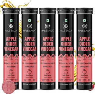 Halesaga Organic Apple Vinegar for Weight Loss, 100% Pure Himalayan Apples ACV 20 Tablets Vinegar