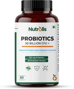 Nutrolis Probiotics Supplement 150mg Prebiotic – For Digestive Wellness – 10 Billion CFU
